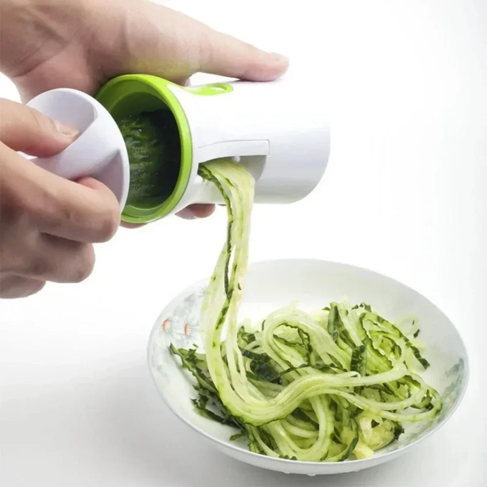 Spiraliseur manuel Galavilly – Coupe-légumes en spirale pour courgettes, carottes et pommes de terre – Acier inoxydable