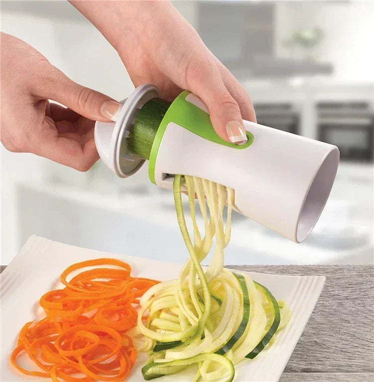Spiraliseur manuel Galavilly – Coupe-légumes en spirale pour courgettes, carottes et pommes de terre – Acier inoxydable