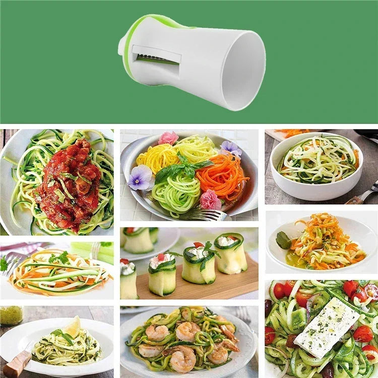 Spiraliseur manuel Galavilly – Coupe-légumes en spirale pour courgettes, carottes et pommes de terre – Acier inoxydable