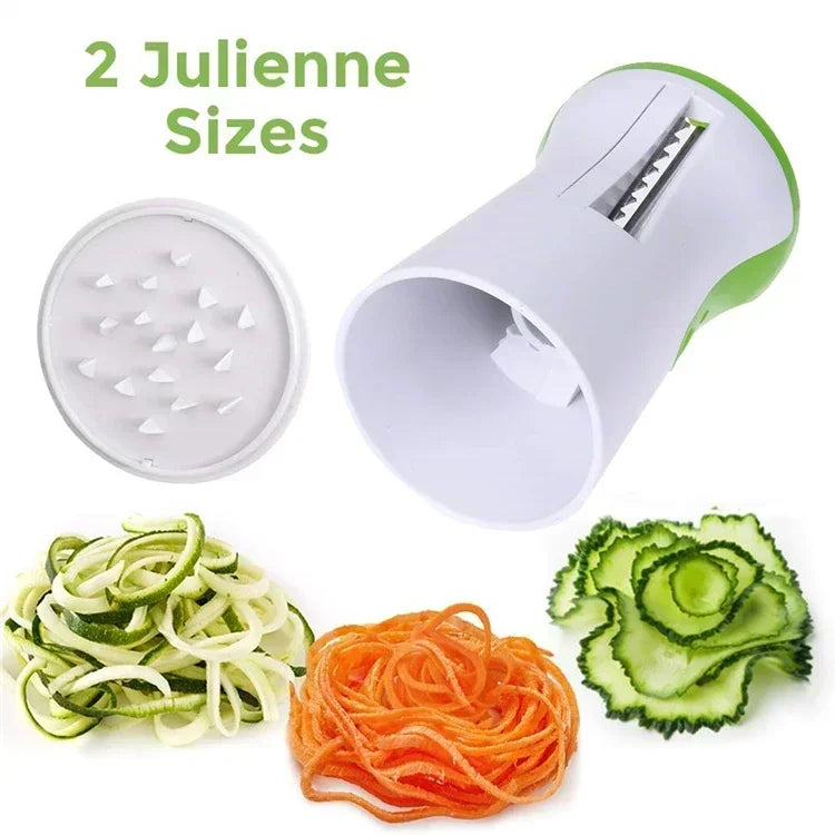 Spiraliseur manuel Galavilly – Coupe-légumes en spirale pour courgettes, carottes et pommes de terre – Acier inoxydable